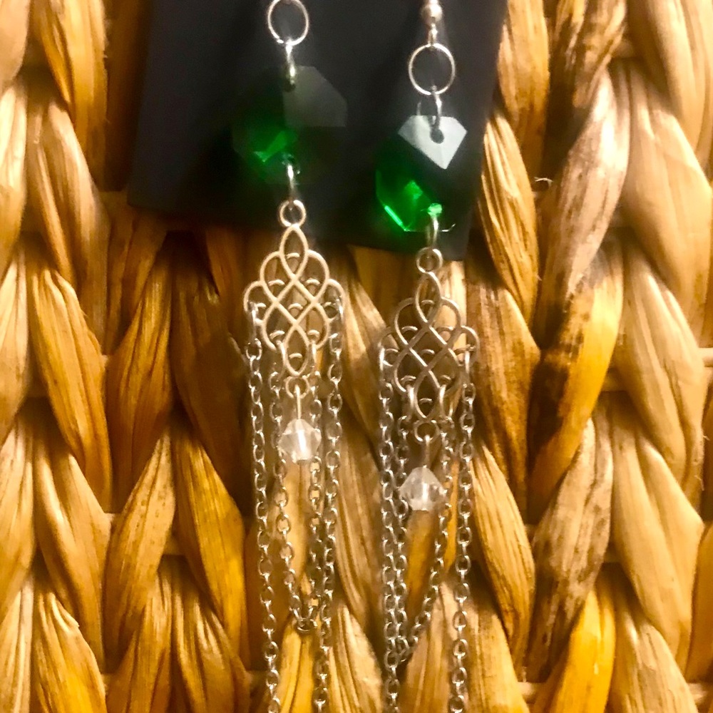 Artisan Handcrafted Chandelier Crystal Earrings